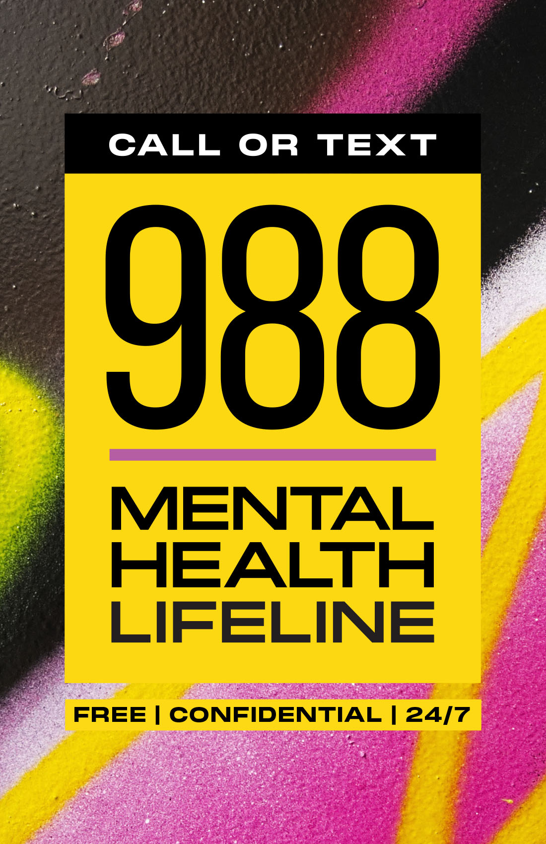 988 Back To School Poster – Graffiti - 988: Oklahoma's Mental Health ...